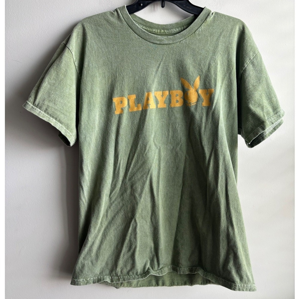 Playboy Green Graphic TShirt Men Large